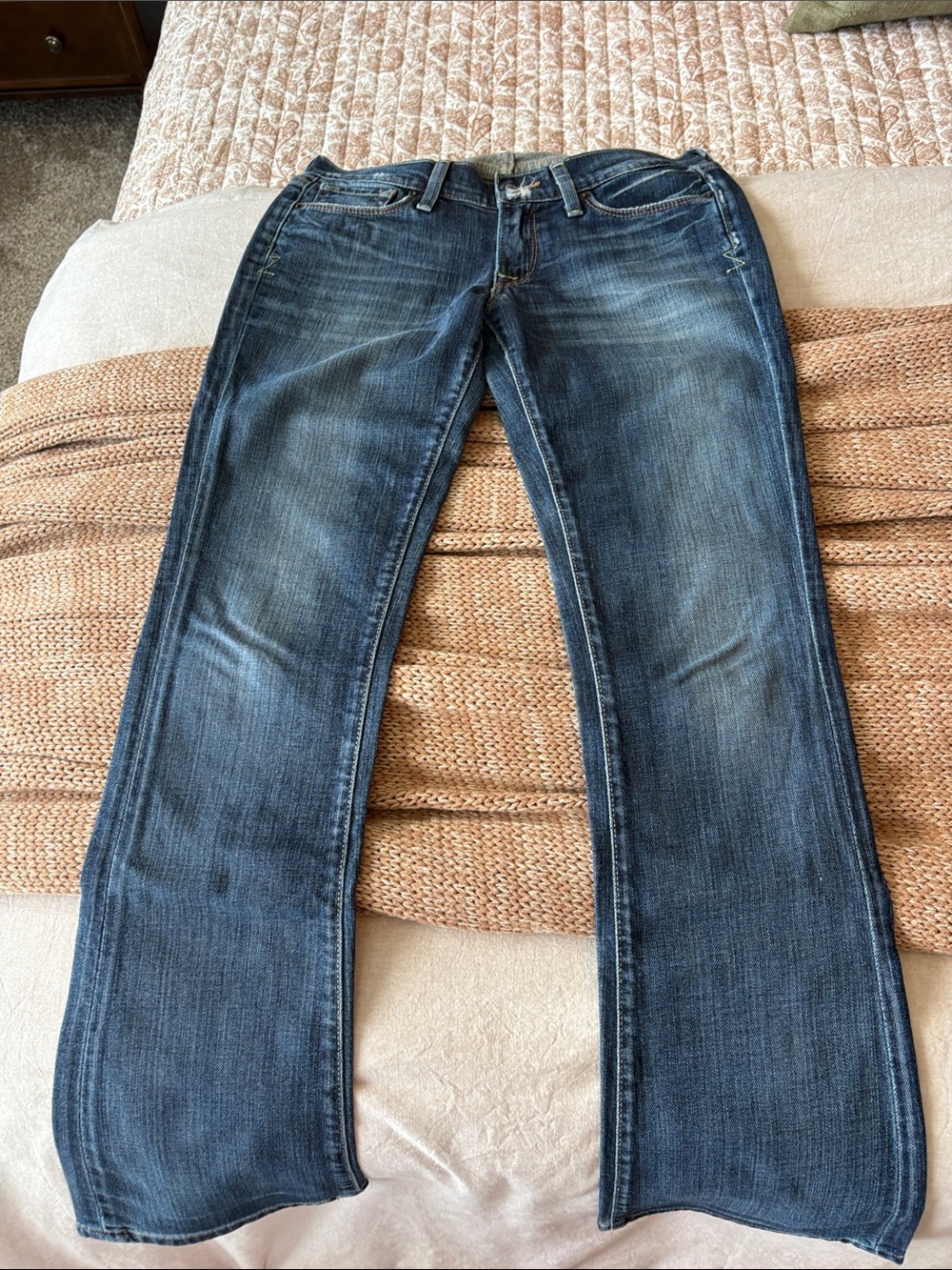 Lucky Brand Low-rise Dark Wash Zoe Bootcut Jeans
